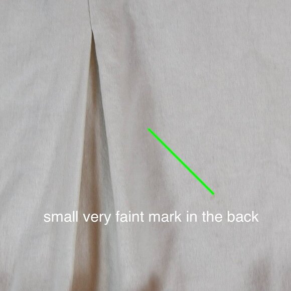 Tahari Linen Blend Embroidered Balloon Sleeve Blouse L Boho Cottagecore - Picture 8 of 8